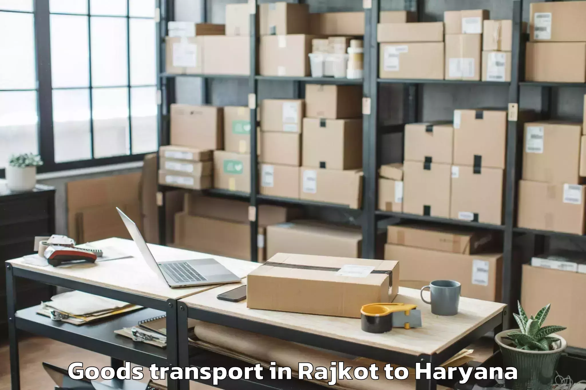 Affordable Rajkot to Kanina Goods Transport